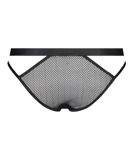 Sadie Open Crotch Brazilian, Black