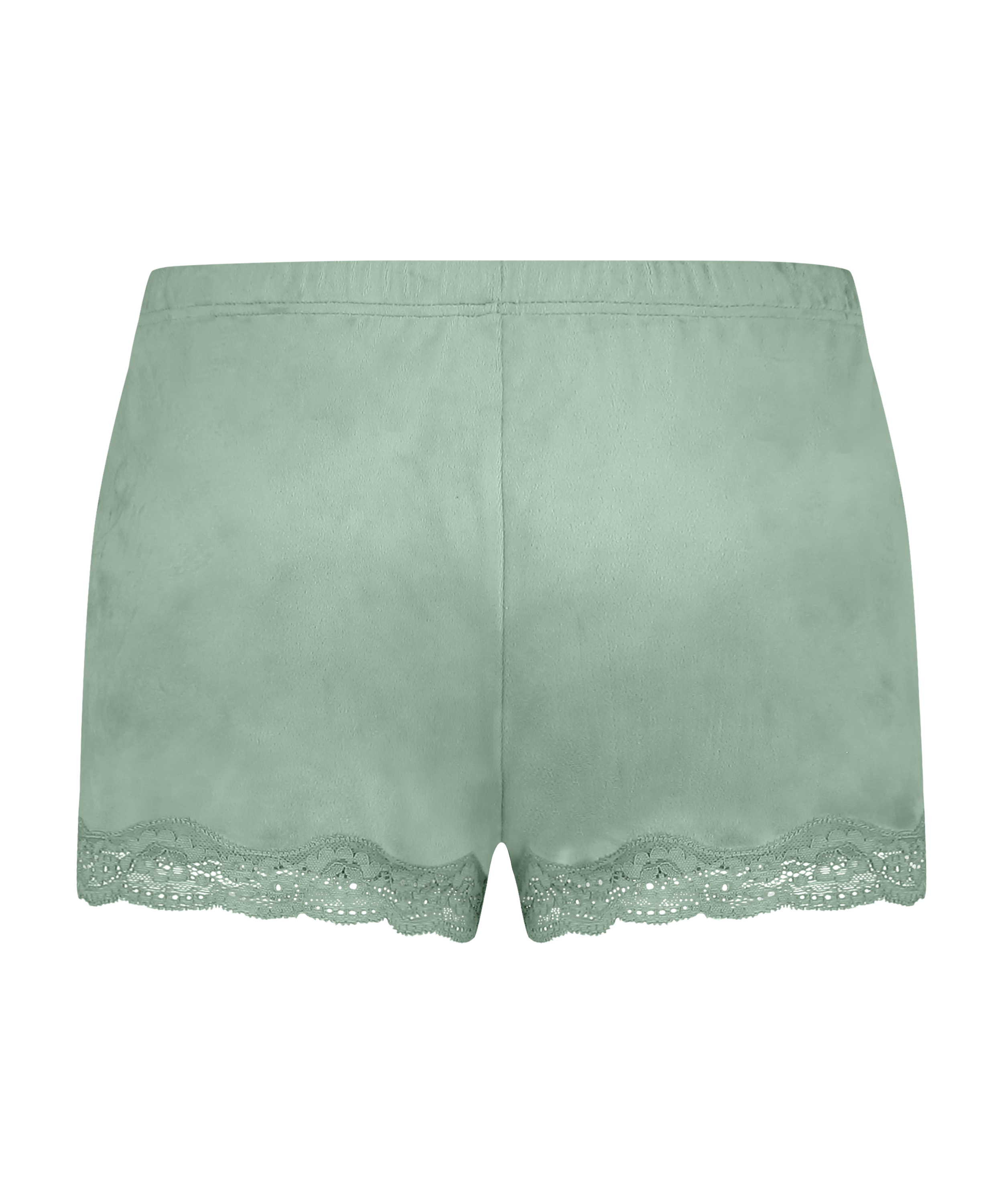 Velvet lace shorts, Green, main