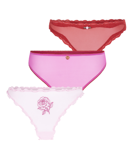Valentine Thong Giftset, Red