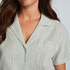 Linen Pyjama Top, Green