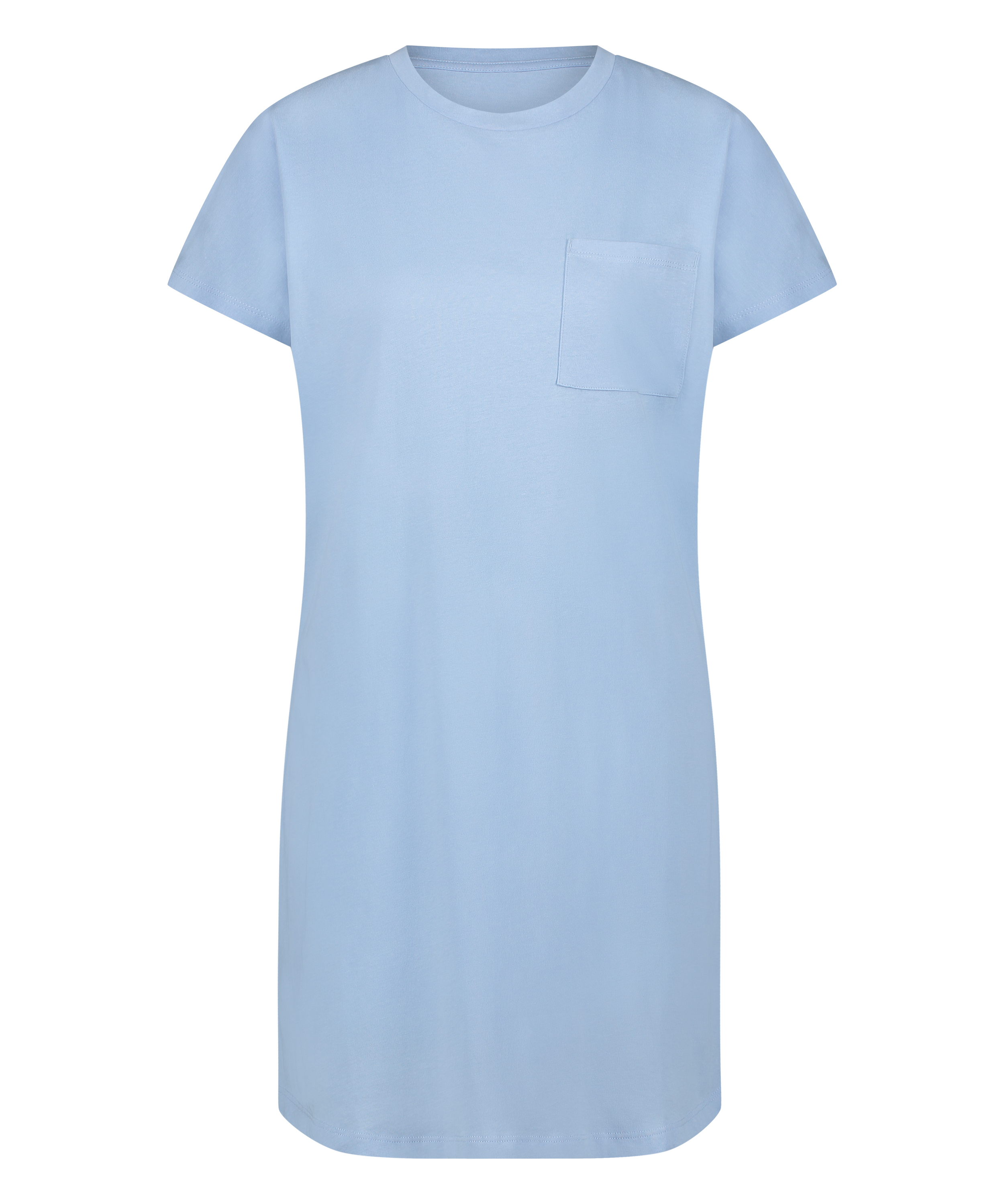Round Neck Nightshirt, Blue, main