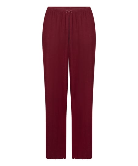Pyjama Pant Loose Pointelle, Red