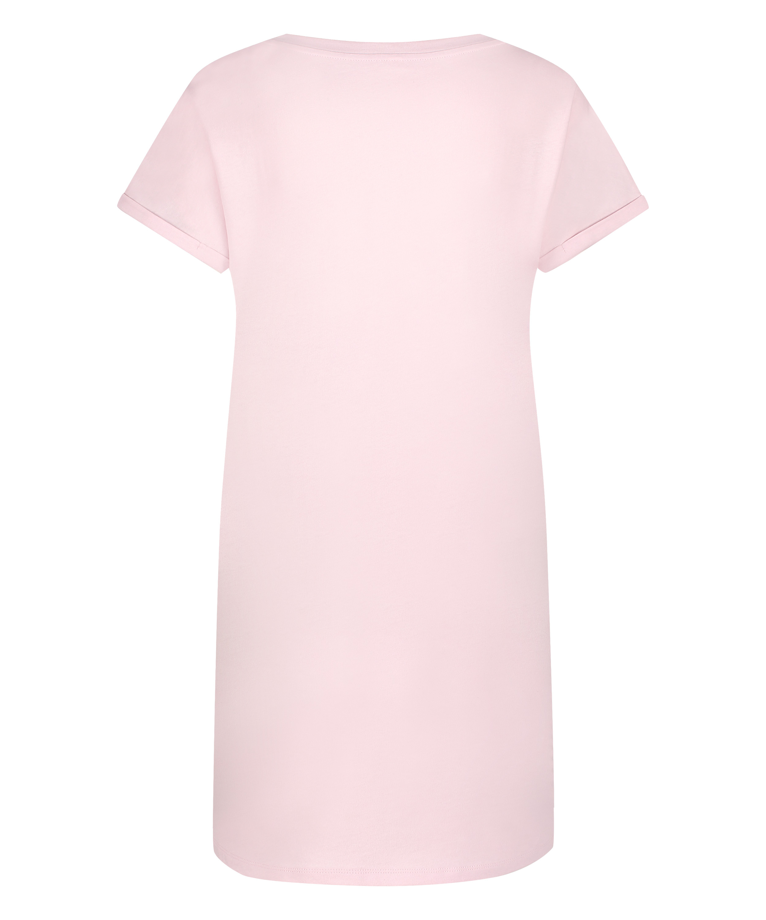 Round Neck Nightshirt, Pink, main