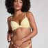 Pointelle Padded Underwired Bra, Yellow
