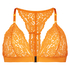 Rose Padded Triangle Bralette, Orange