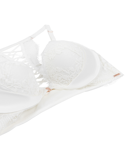 Tiah Padded Underwired Push-up Bra, White