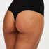 Firming high waisted thong - Level 2, Black