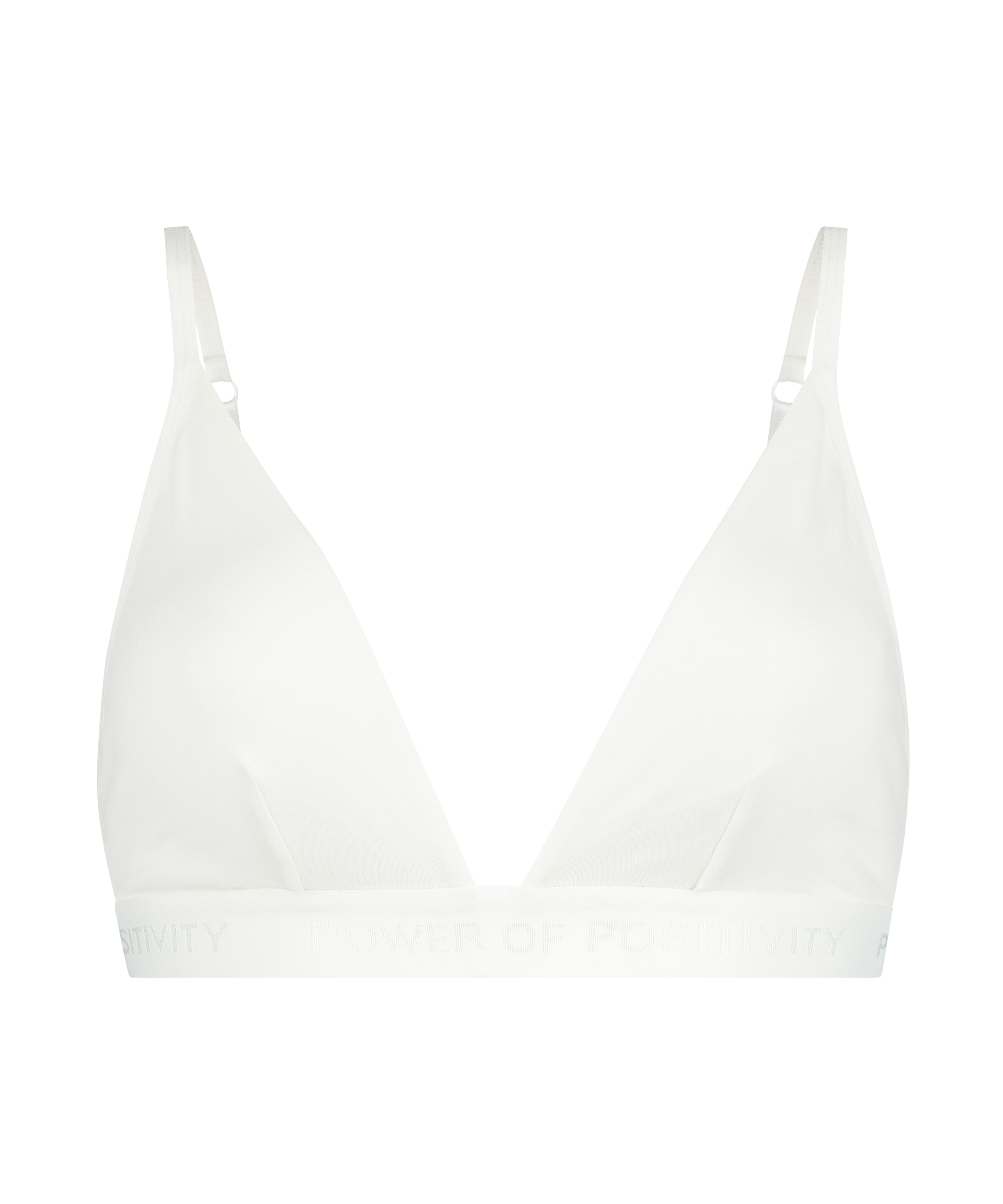 Cutie Triangle Bralette, White, main