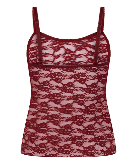 Cami Allover Lace, Red