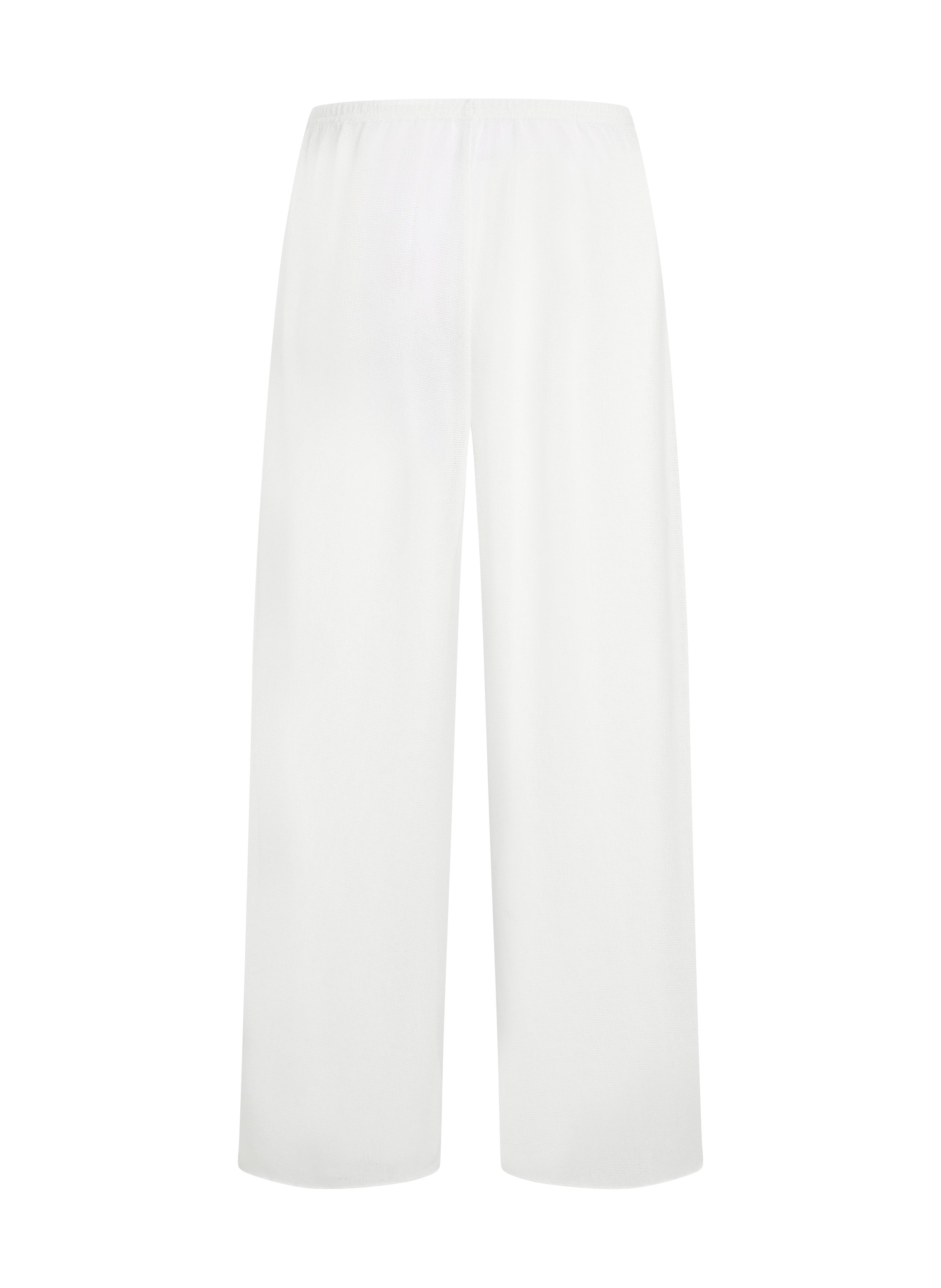 Beach Knit Pant, White, main