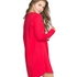 Nightshirt round neck long sleeves, Red