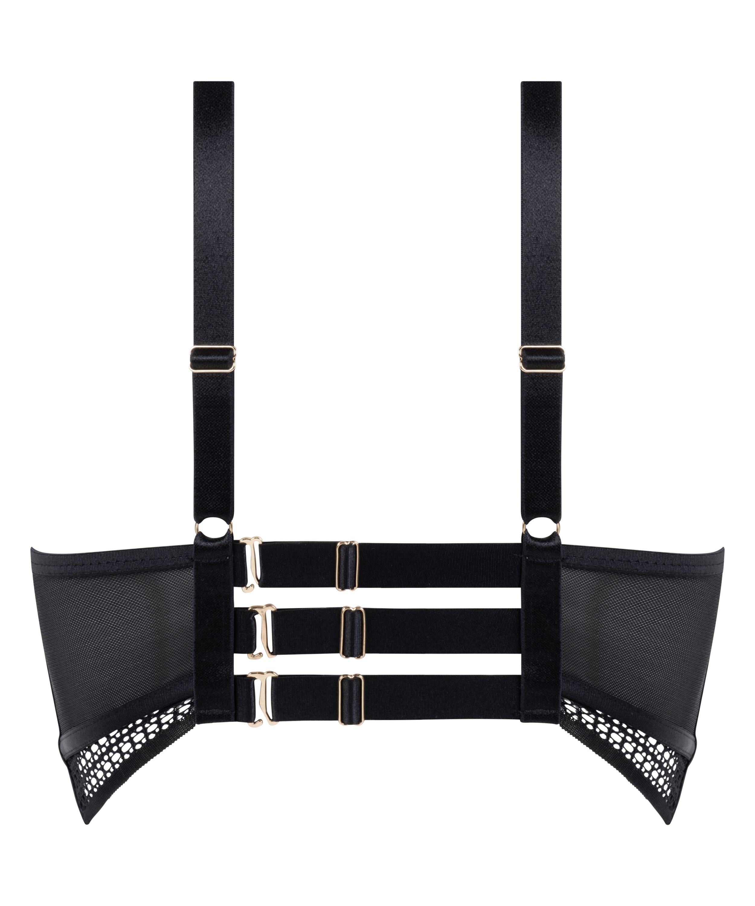 Missy Non-Padded Underwired Longline Bra, Black, main