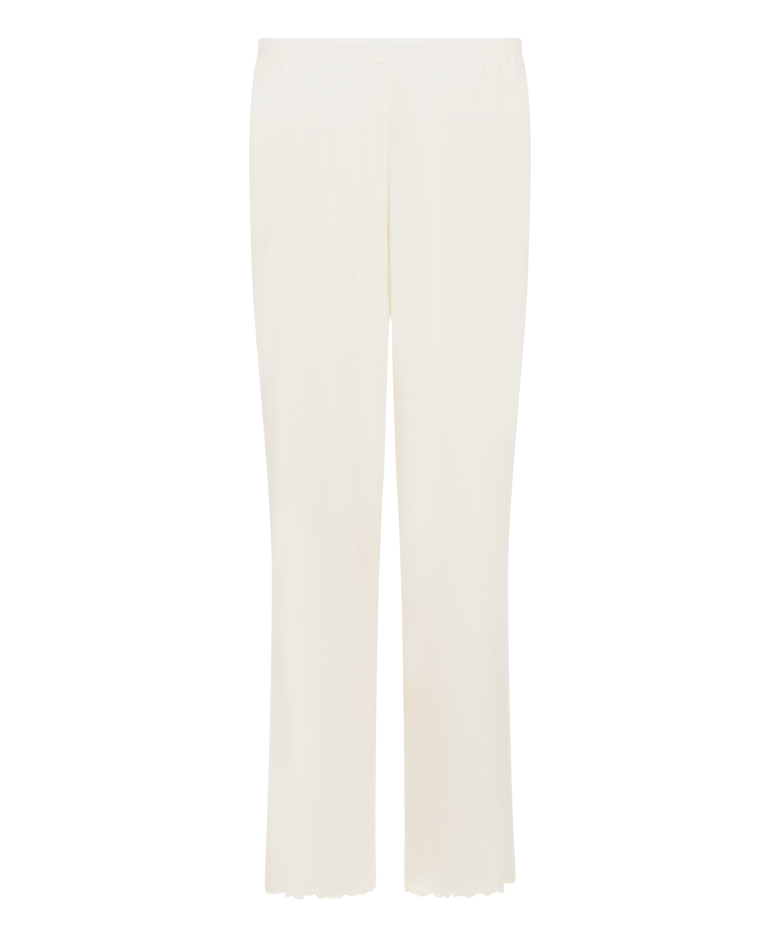 Pyjama Pant Loose Pointelle, White, main