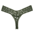 Floral Lace Thong, Green