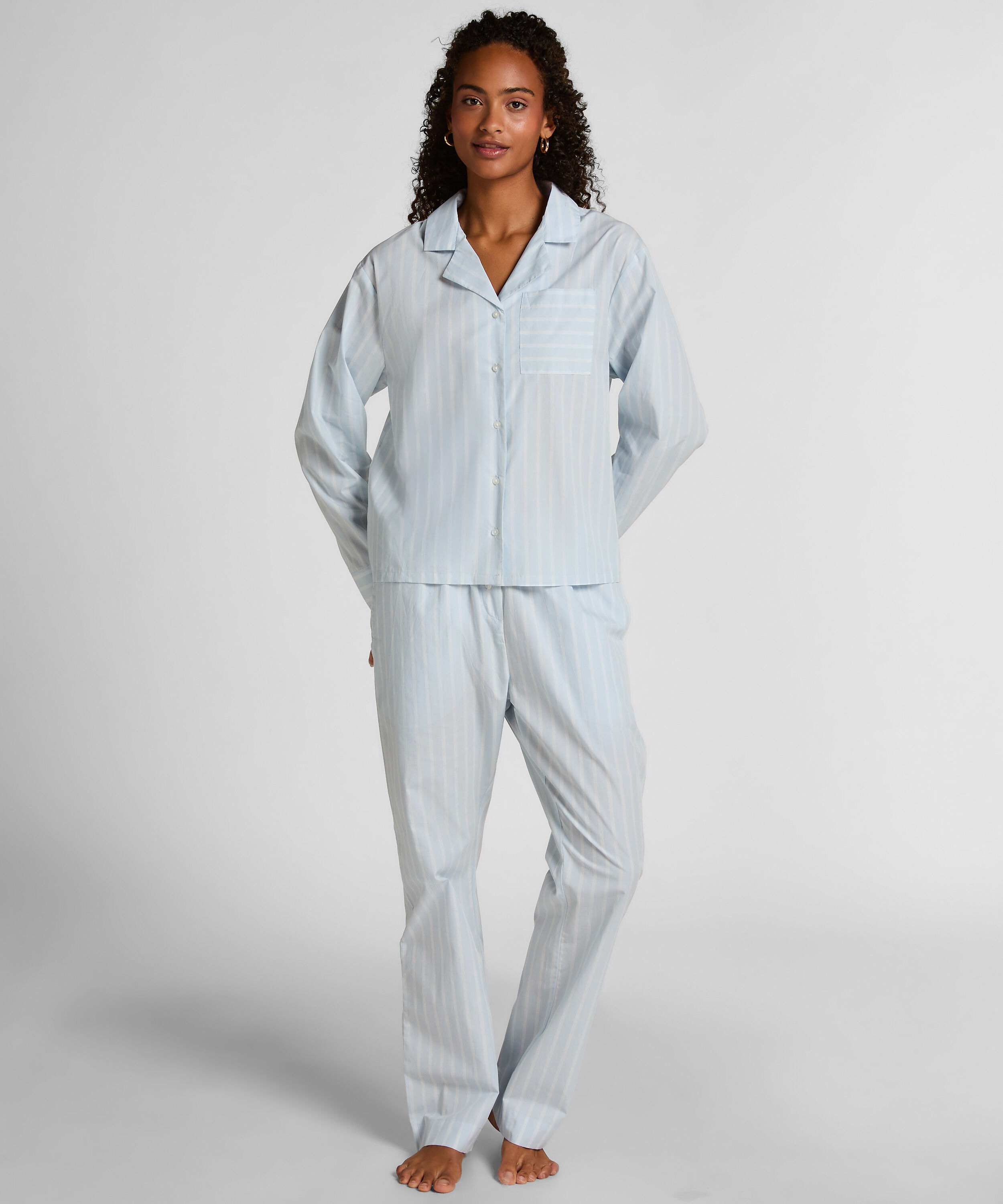 Pant Woven Cotton Stripe, Blue Pant Woven Cotton Stripe, Blue