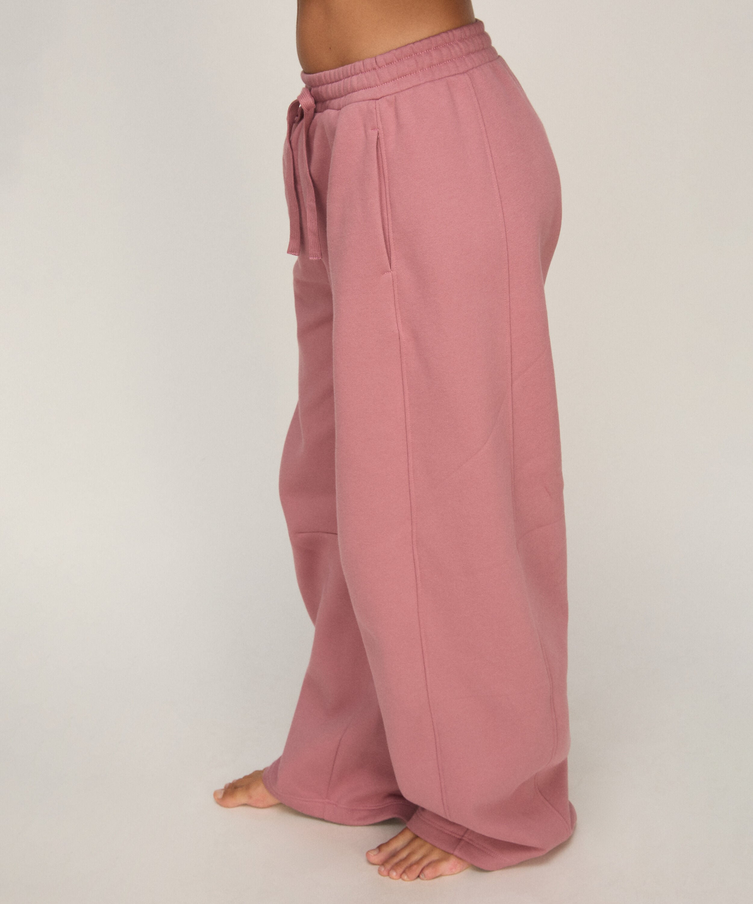 Pant barrel brushed sweat, Pink Pant barrel brushed sweat, Pink
