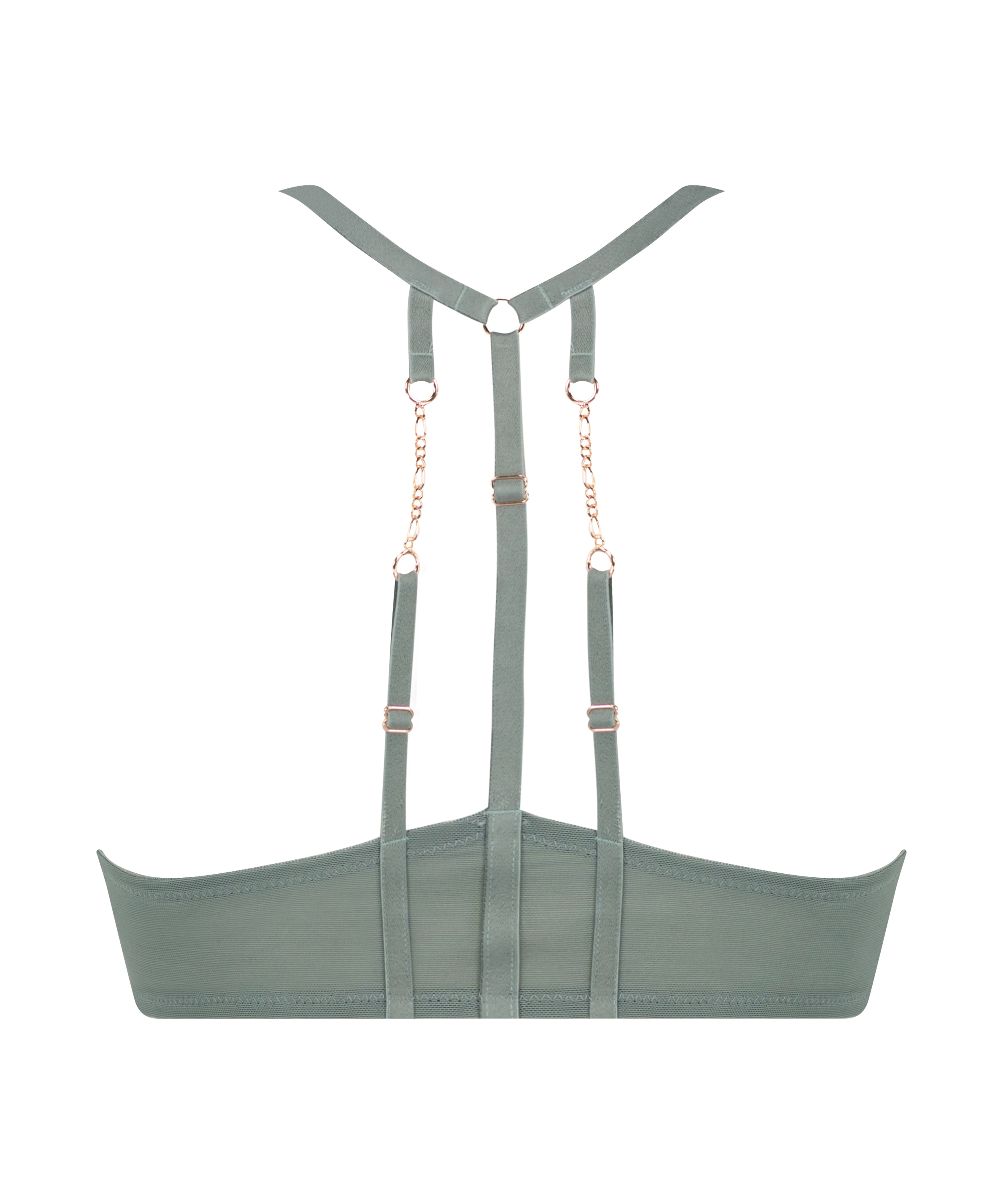 Nicole Padded Underwired Push-Up Bra, Green, main