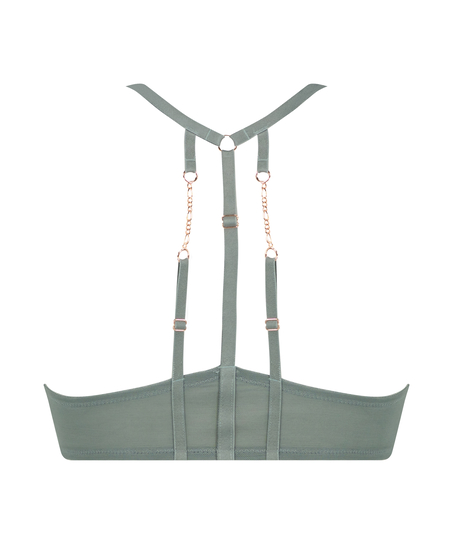 Nicole Padded Underwired Push-Up Bra, Green