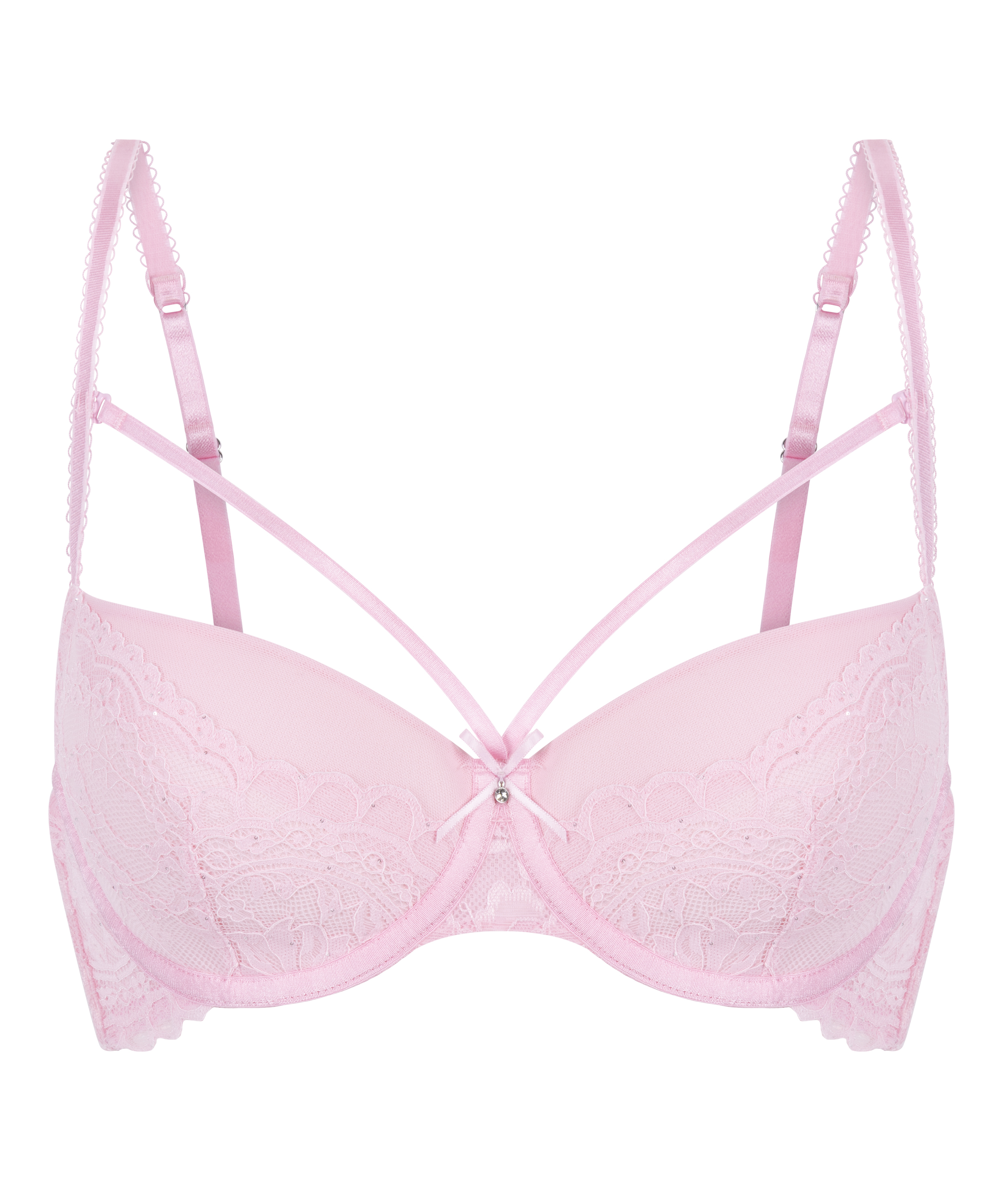 Isadora Padded Underwired Bra, Pink, main