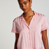 Satin Short-Sleeved Jacket, Pink