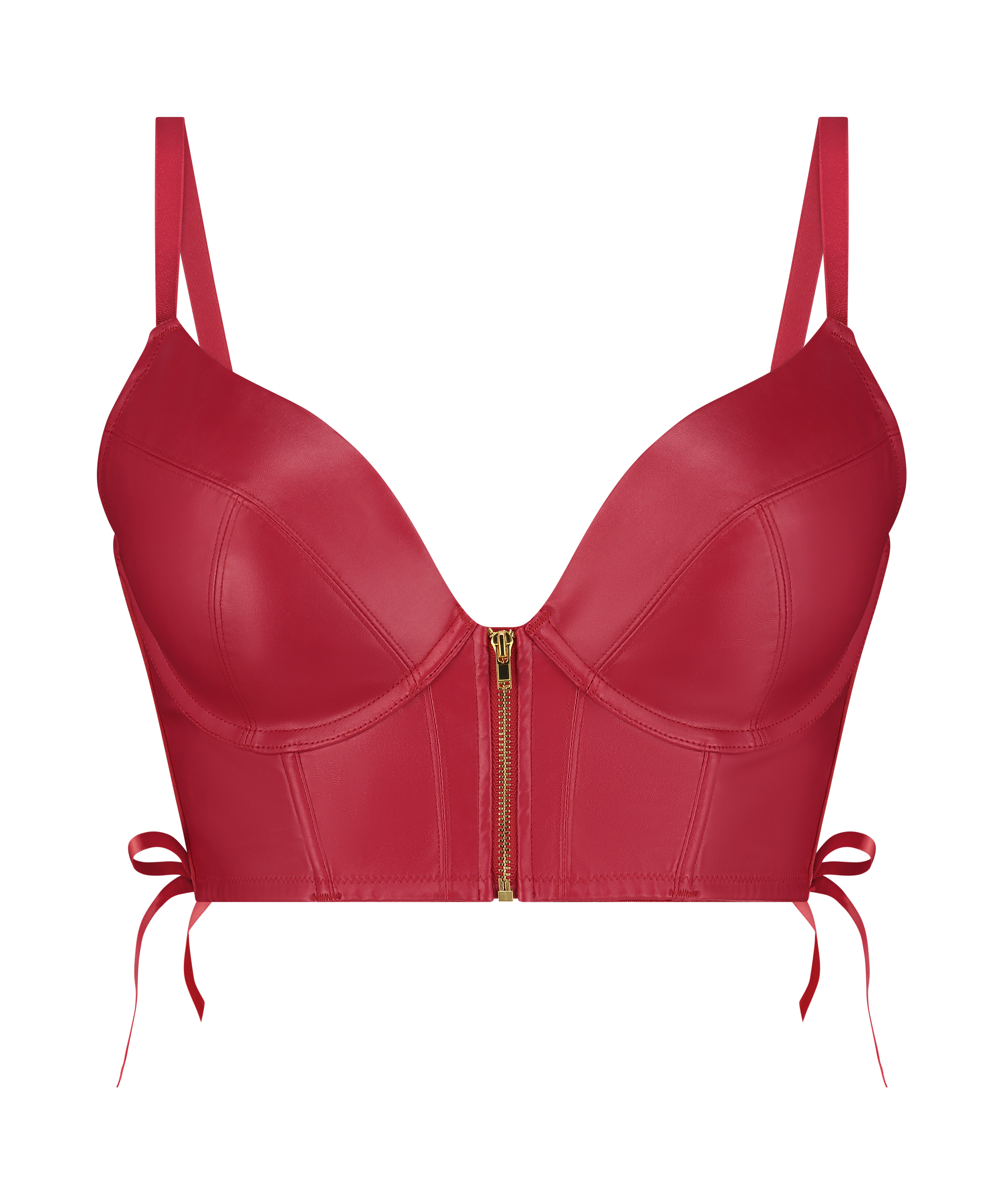 Manu Padded Push-up Underwired Bra, Red, main