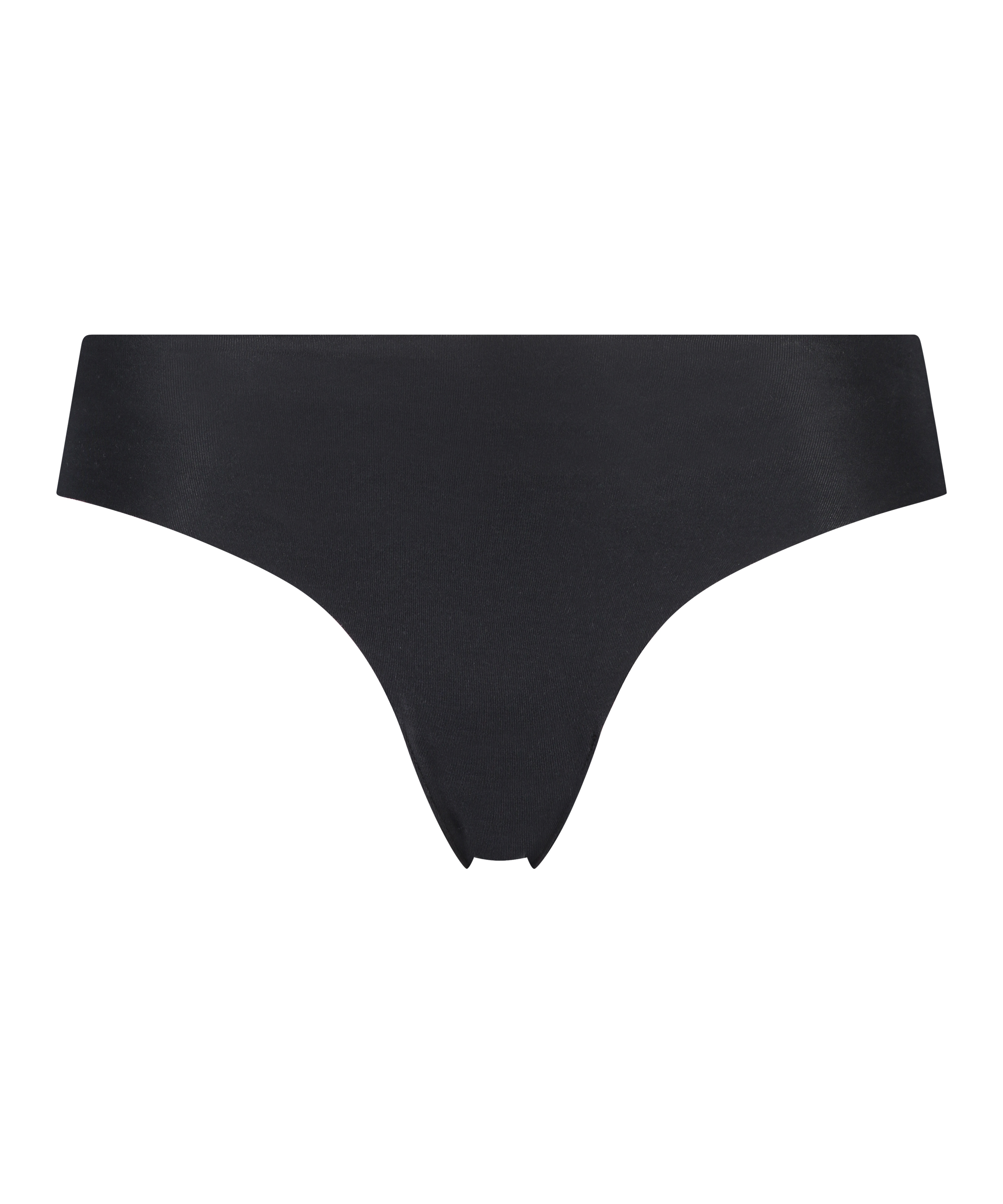 Invisible cotton knickers, Black, main