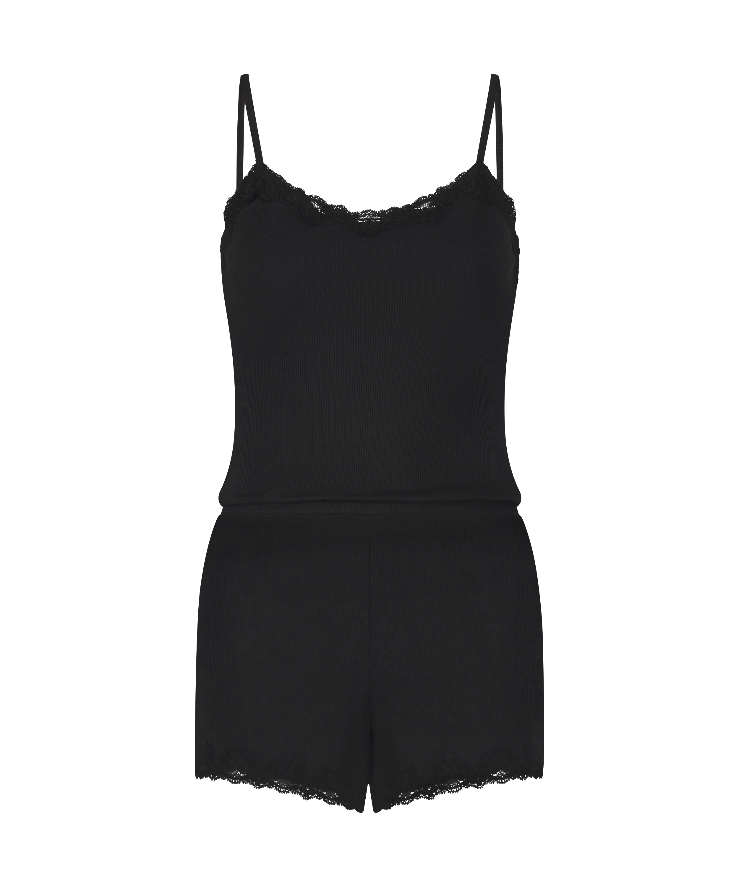 Cami Short Pyjama Set, Black, main