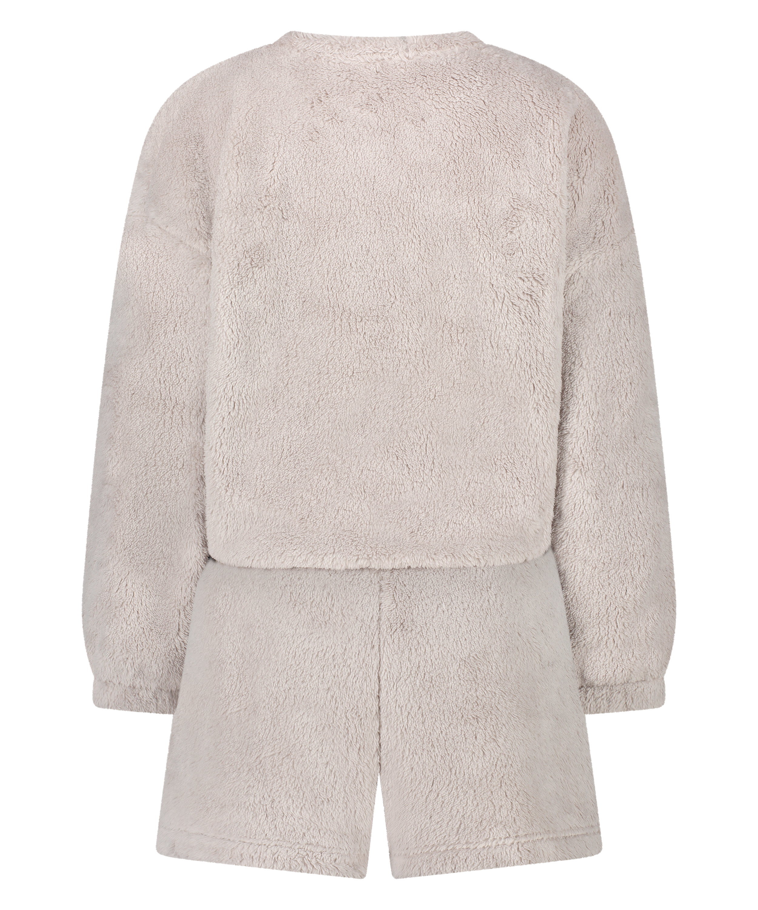 Fleece Pyjama Set, Grey, main