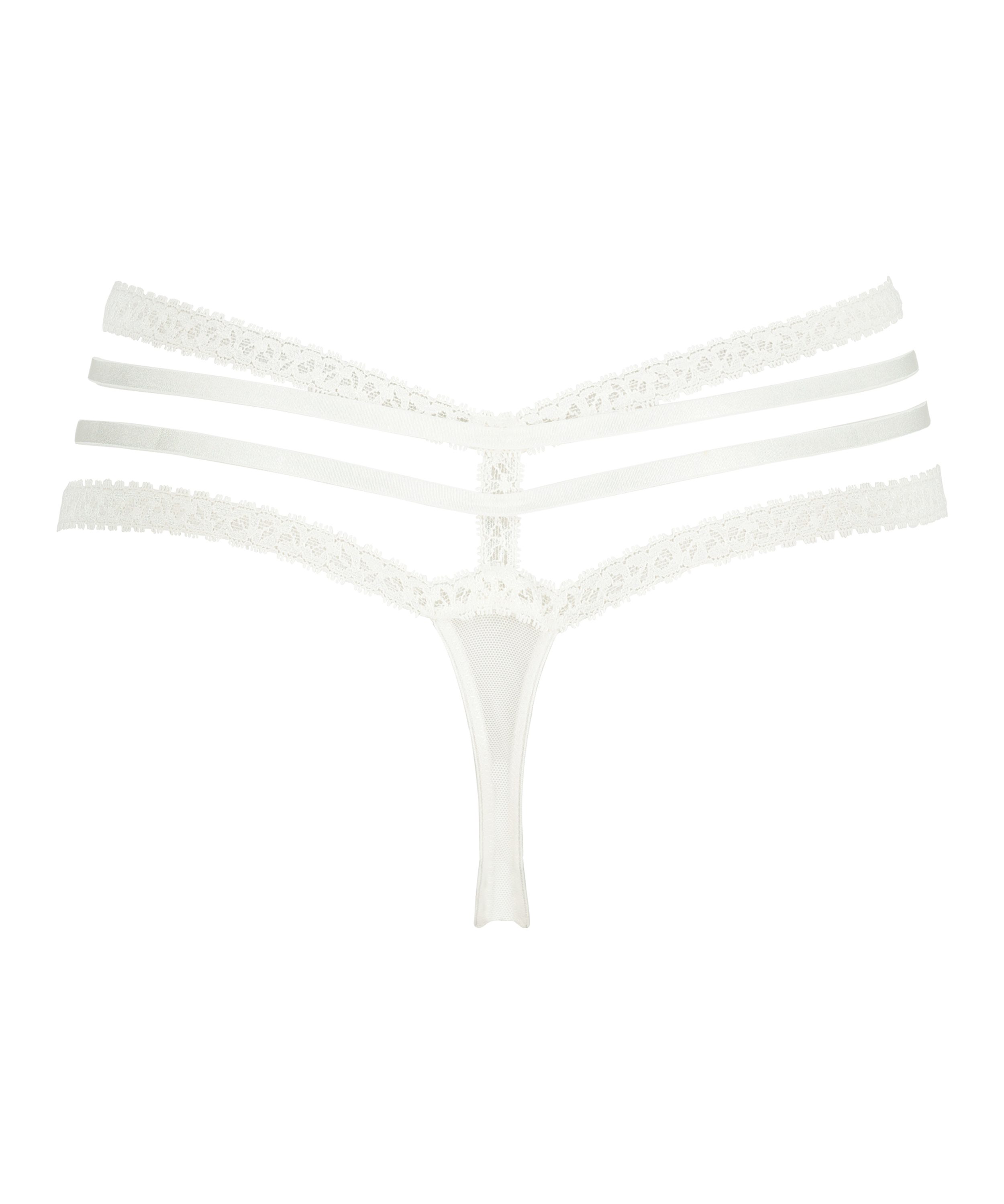 Lorraine Extra Low-rise Thong, White, main