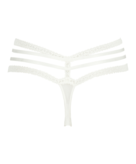 Lorraine Extra Low-rise Thong, White