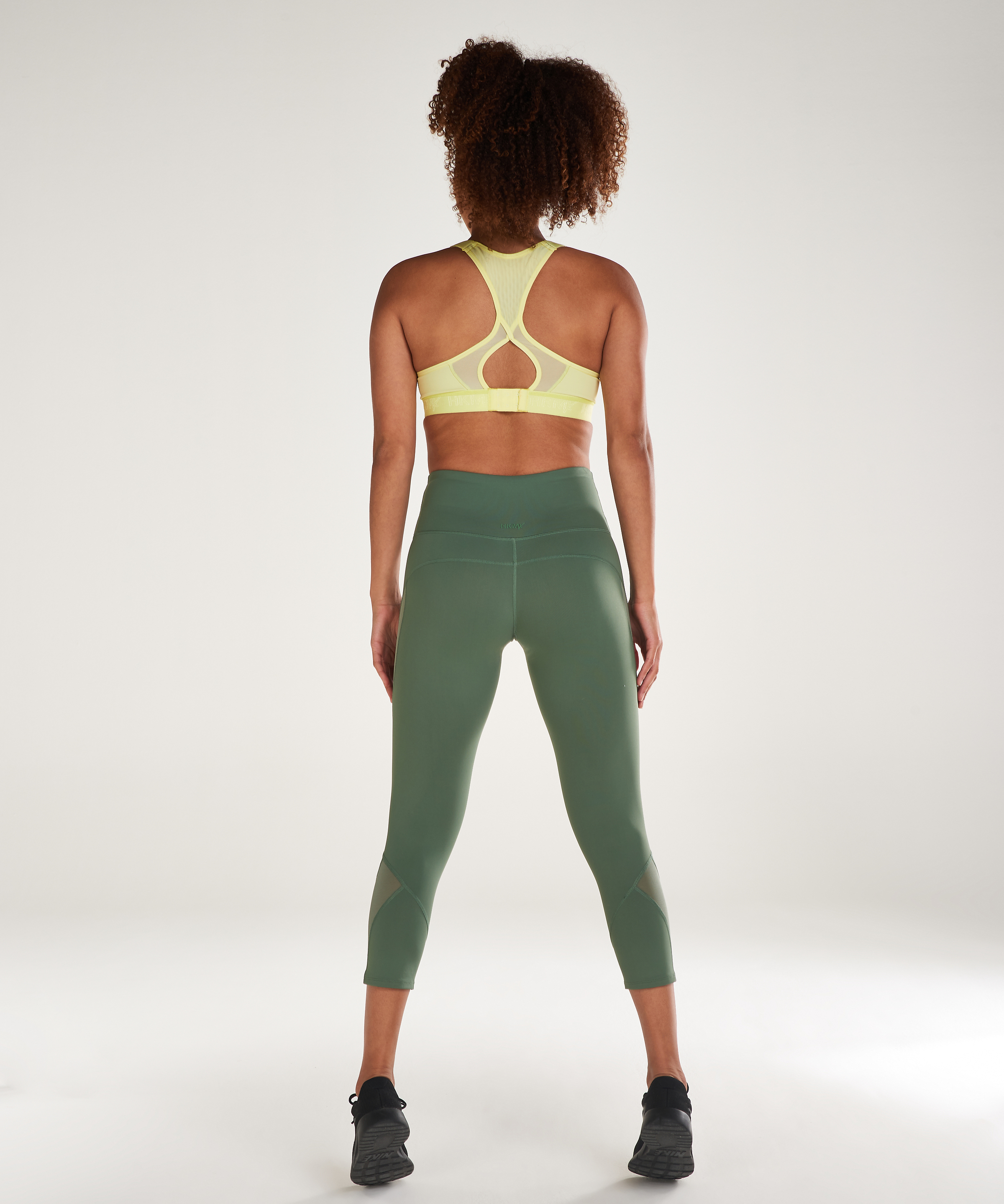 HKMX High waisted capri mesh, Green, main