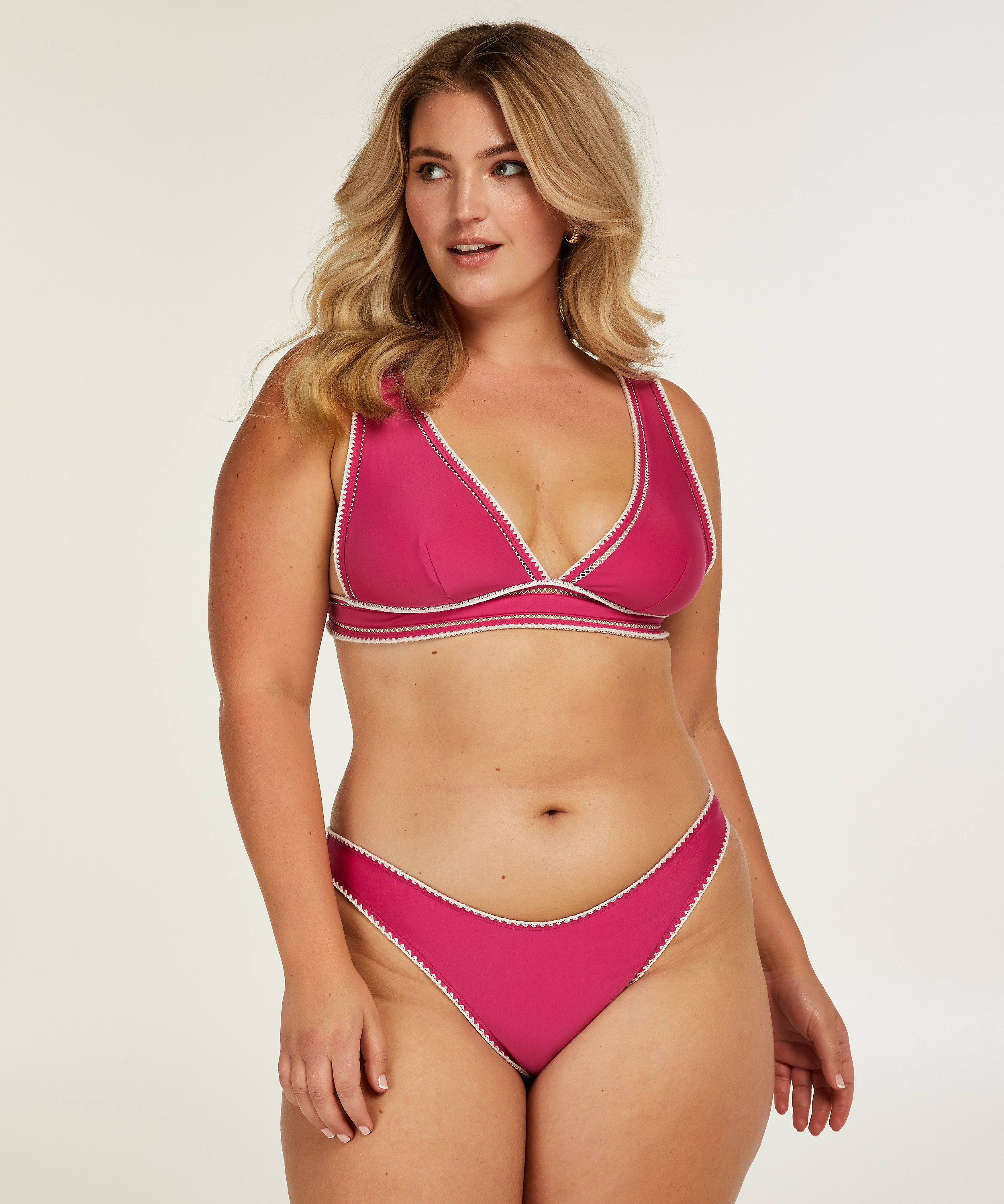 Maya high-cut bikini bottoms, Pink, main