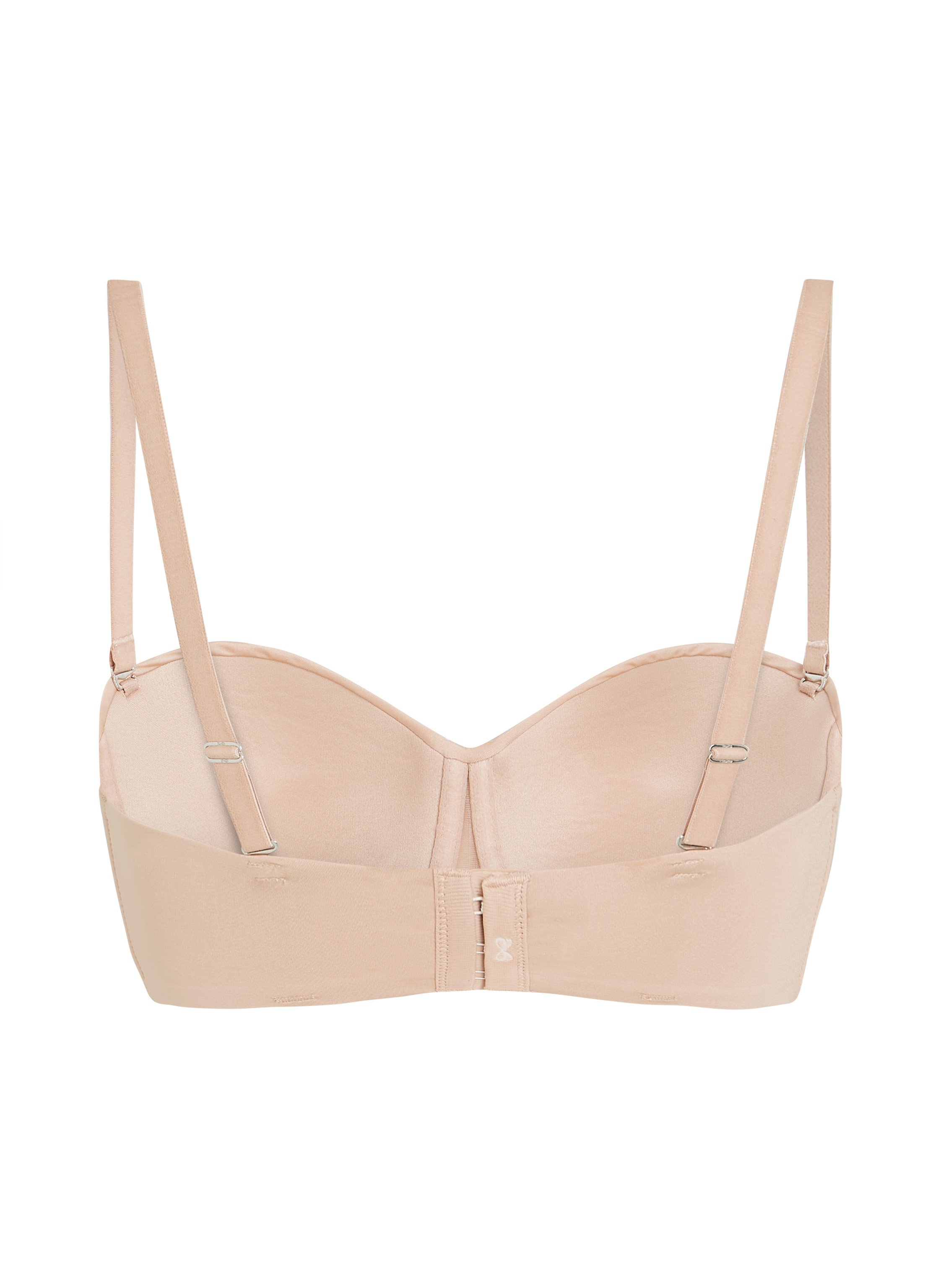 Smooth Padded Underwired Strapless Push-Up Bra, Beige, main