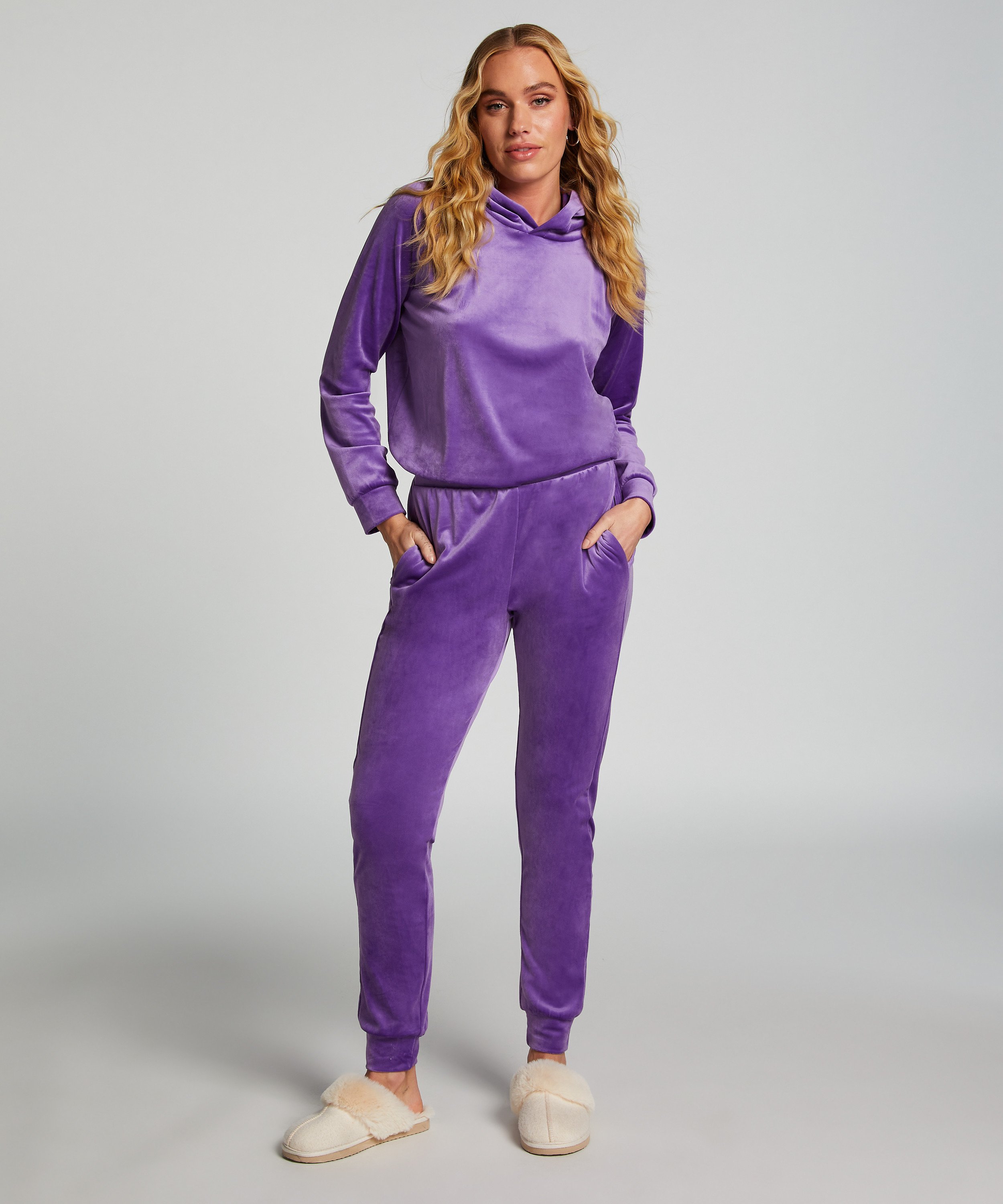 Velours top, Purple, main