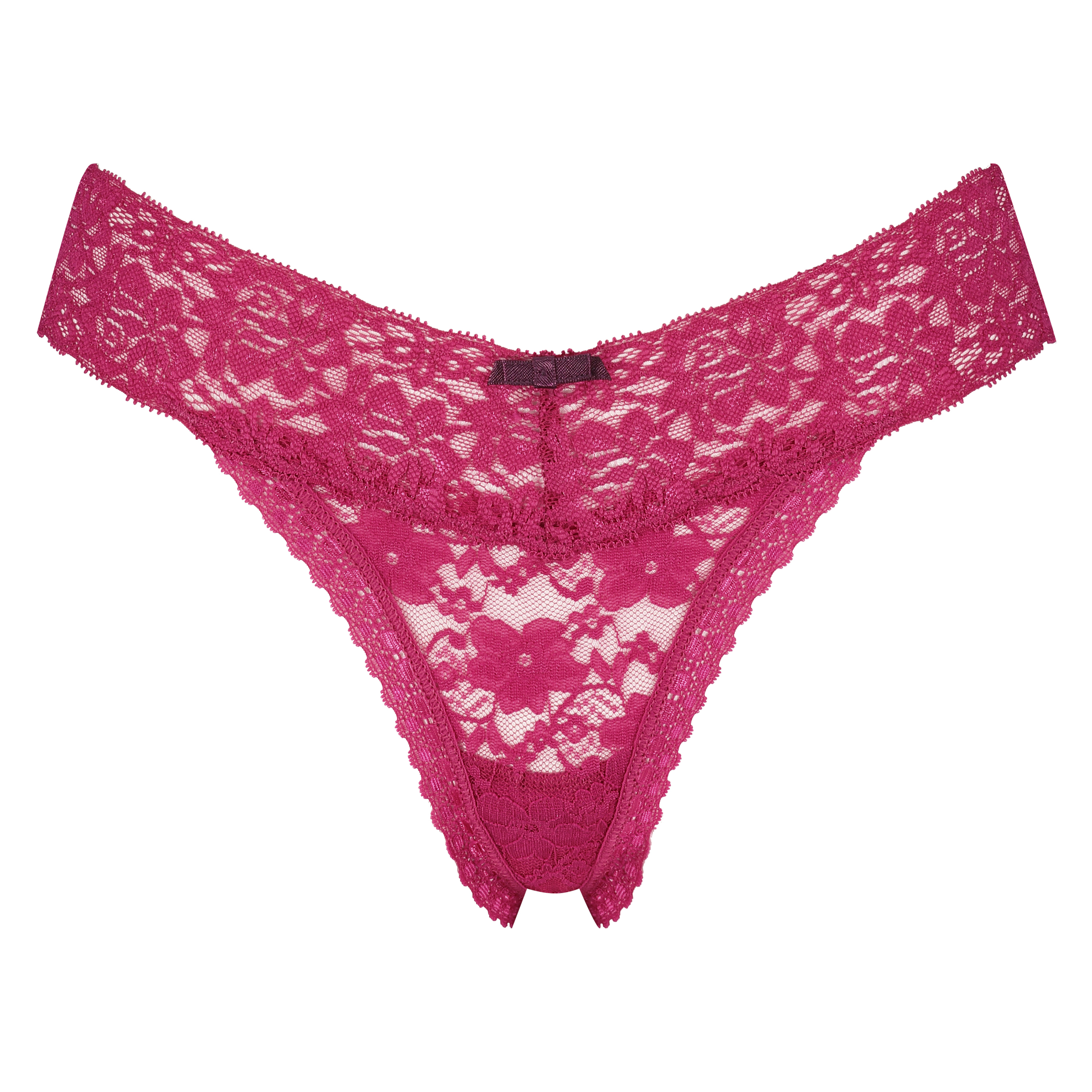 Floral Lace Thong, Pink, main