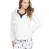 Jacket Ressy cardigown fleece, White