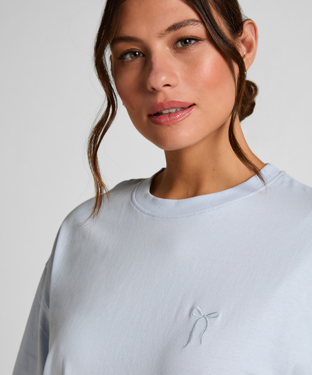 Round Neck Nightshirt, Blue