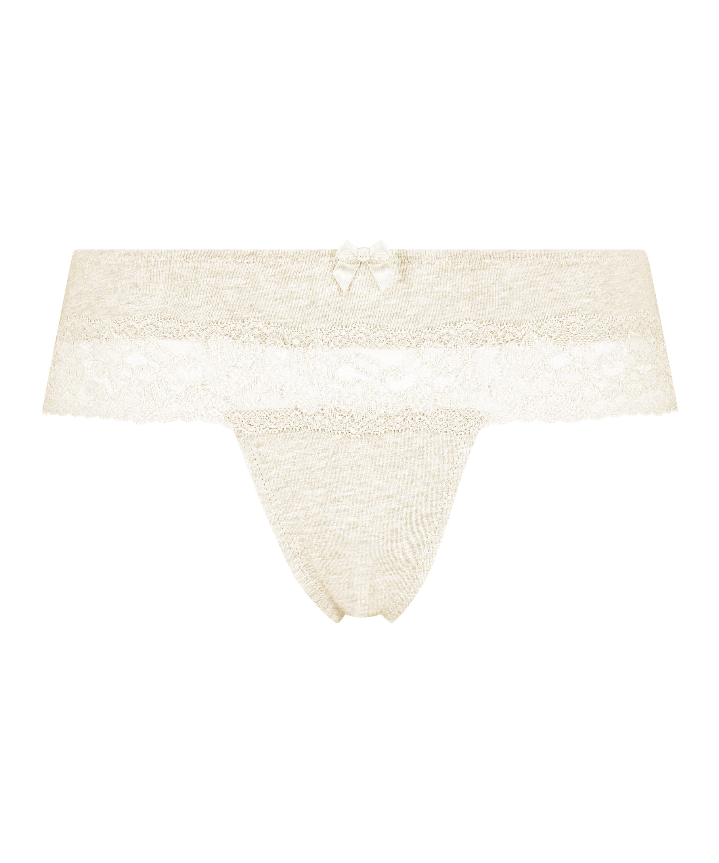 Cotton boxer thong, Beige, main