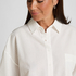 Seersucker Cotton Pyjama Top, White