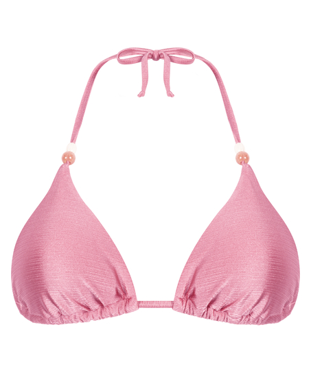 Kallua Triangle Bikini Top, Pink