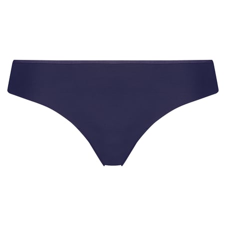 Lace Back Invisible Thong, Blue