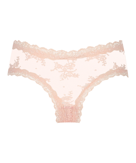 V-shape Mesh Brazilian, Pink