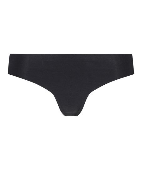 Invisible cotton thong, Black