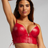 Manu Padded Push-up Underwired Bra, Red