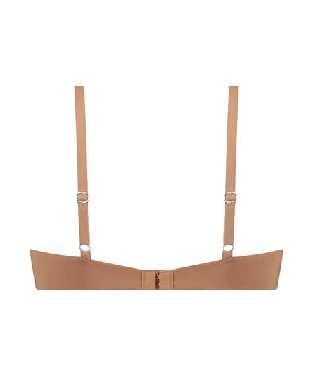 Smooth Padded Underwired Push-Up Bra, Brown