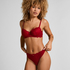 Marine Padded Underwired Bra, Red