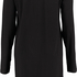 Nightshirt V-neck long sleeves, Black