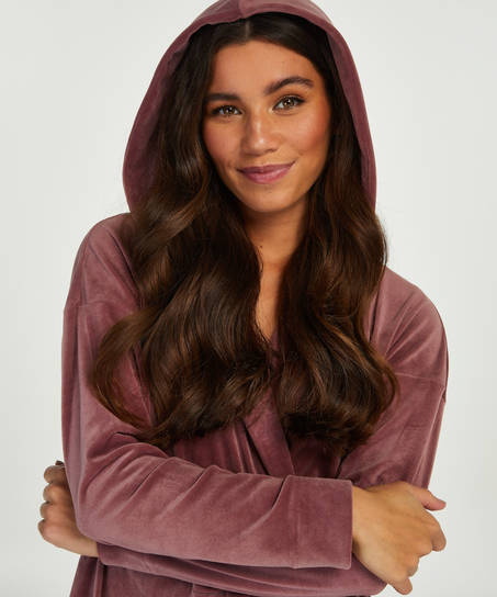 Velours Bathrobe, Purple