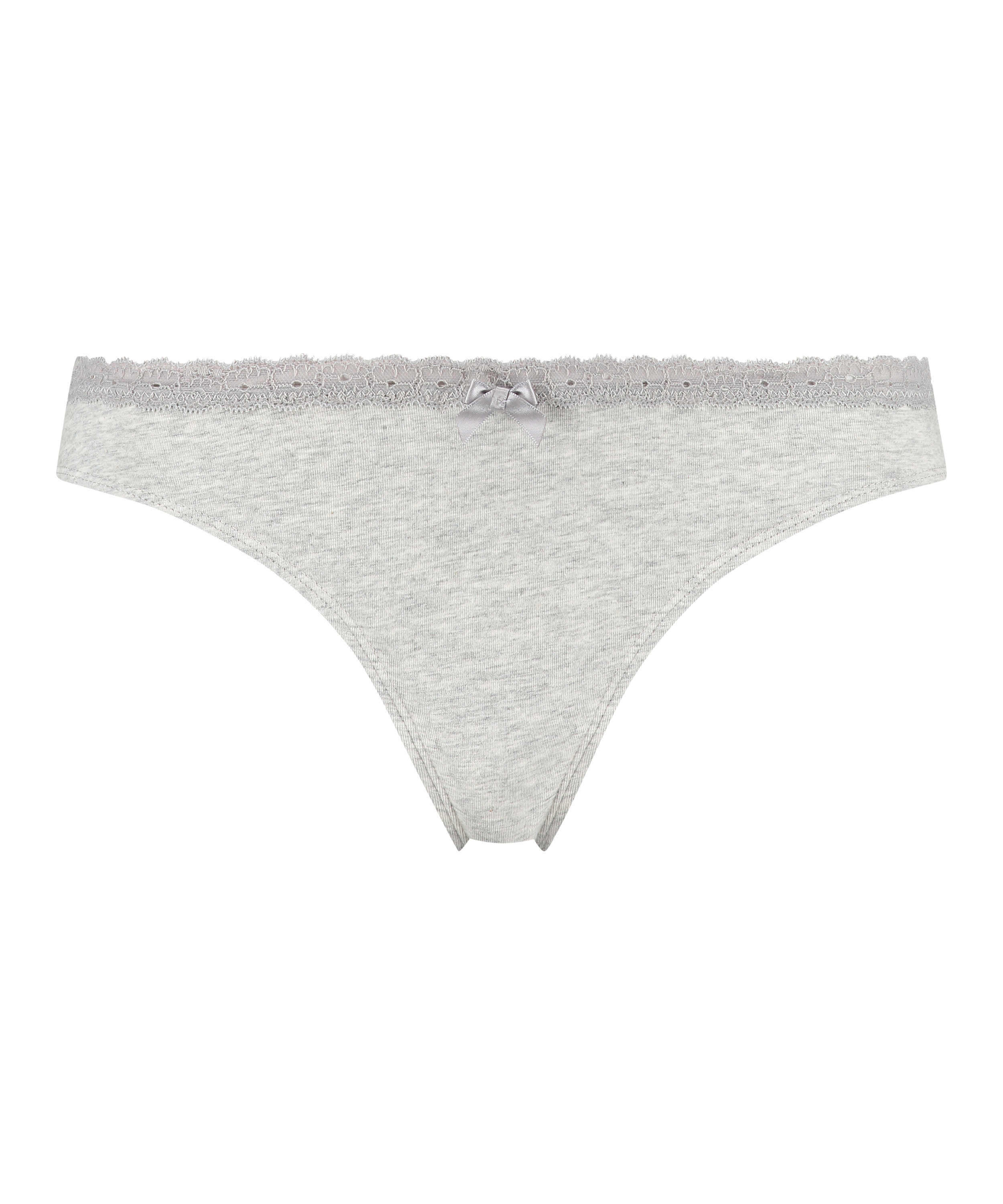 Cotton thong, Grey, main