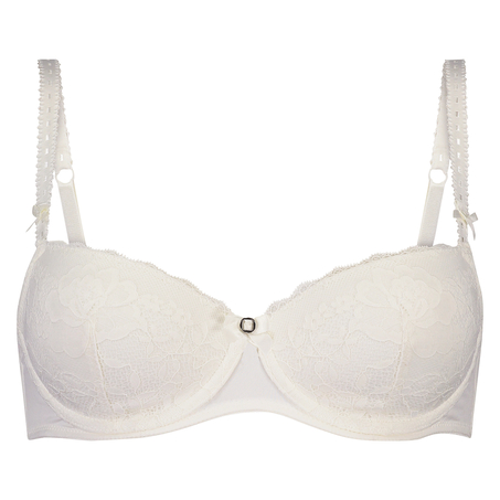 Maya Padded Underwired Bra, White